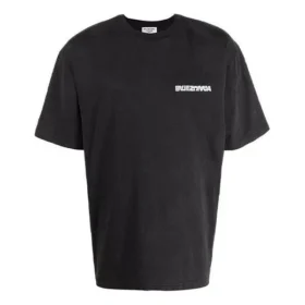 T-shirt Turn Slit “Black” 641655TLVB39034
