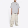 T-shirt Turn Slit “Grigio Nero” 675016TLVB31167