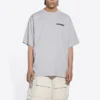 T-shirt Turn Slit “Grigio Nero” 675016TLVB31167