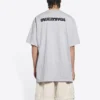 T-shirt Turn Slit “Grigio Nero” 675016TLVB31167