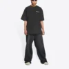 T-shirt Turn Slit “Washed Black” 675016TLVB39034