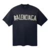 Tape Type T-shirt, vestibilità media “Black Faded” 739784TOVA91055