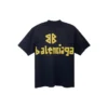 Tape Type T-shirt, vestibilità media “Black Faded” 739784TOVA91055