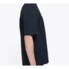 Top da uomo Balenciaga modello retrò in maglia, vestibilità slim, maniche corte, nero 612966TIV821000