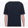 Top da uomo Balenciaga modello retrò in maglia, vestibilità slim, maniche corte, nero 612966TIV821000