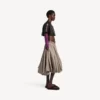 Top super corto da donna in marrone