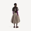 Top super corto da donna in marrone