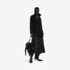 Trench corto da donna a forma di bozzolo, nero Trench corto da donna a forma di bozzolo, nero