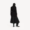 Trench corto da donna a forma di bozzolo, nero Trench corto da donna a forma di bozzolo, nero