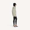 Trench da donna doppiopetto in beige chiaro