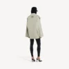 Trench da donna doppiopetto in beige chiaro