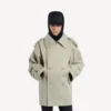 Trench da donna doppiopetto in beige chiaro