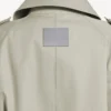 Trench da donna doppiopetto in beige chiaro