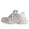 Triple S “Light Grey Rhinestones” 524039W2TST1100