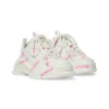 Triple S Logotype Sneaker “Materiale tecnico bianco e rosa” 654251W2FAB9050