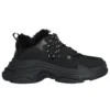 Triple S “Pelliccia sintetica – Nero” 668562W3CQ51000