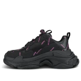 Triple S Sneaker “All Over Logo – Nero Rosa” 524039W2FA11050