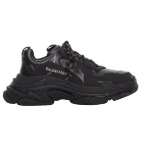 Triple S Sneaker “Allover Logo – Nero” 536737W2FA21081