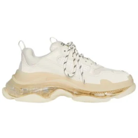 Triple S Sneaker “Clear Sole – Eggshell” 544351W2GA19100