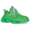 Triple S Sneaker “Clear Sole Green” 541624W2GA13510