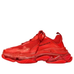 Triple S Sneaker con suola trasparente “Red” 541624W2CE16500