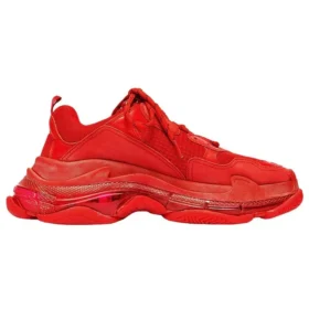 Triple S Sneaker con suola trasparente “Red” 541624W2CE16500