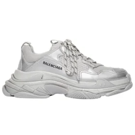 Triple S Sneaker “Silver Metallic” 536737W2FS28100