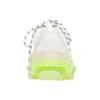Triple S Sneaker “Suola trasparente – Bianco e giallo fluo” 544351W2FR19073