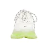 Triple S Sneaker “Suola trasparente – Bianco e giallo fluo” 544351W2FR19073
