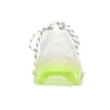 Triple S Sneaker “Suola trasparente – Bianco Giallo Fluo” 541624W2FR19073