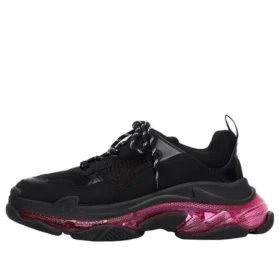 Triple S “Suola trasparente – Nero Rosa Neon” 544351W2FR11053
