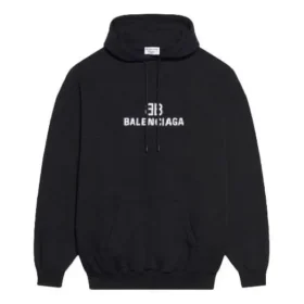 Unisex FW21 Felpa con logo stampato, maniche lunghe e cappuccio, nera 600583TKVI81070