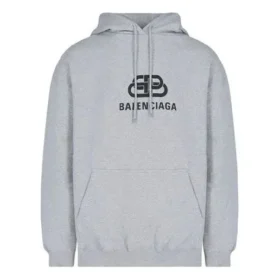 Uomo Balenciaga con logo stampato, grigio 570811THV781300